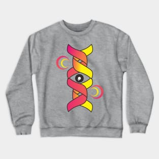 one eye abstrack Crewneck Sweatshirt